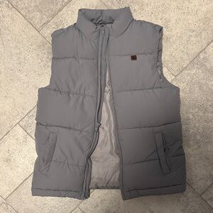 Janie and Jack Gray Puffer Vest